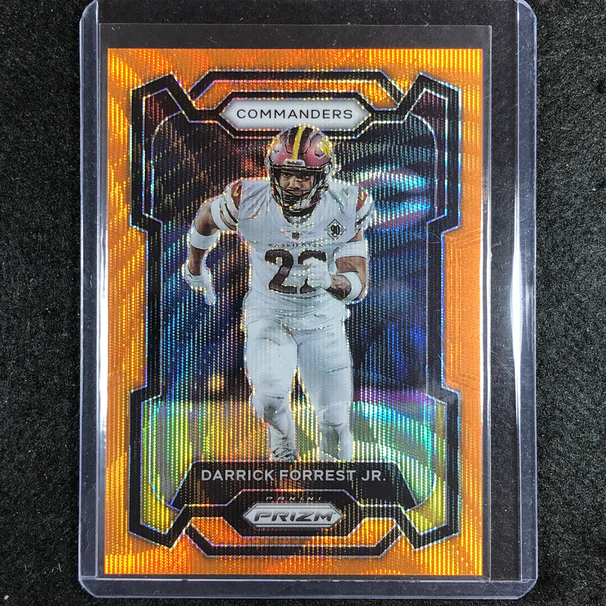 2023 Prizm Football Darrick Forrest Jr. Base Orange Wave 19/60