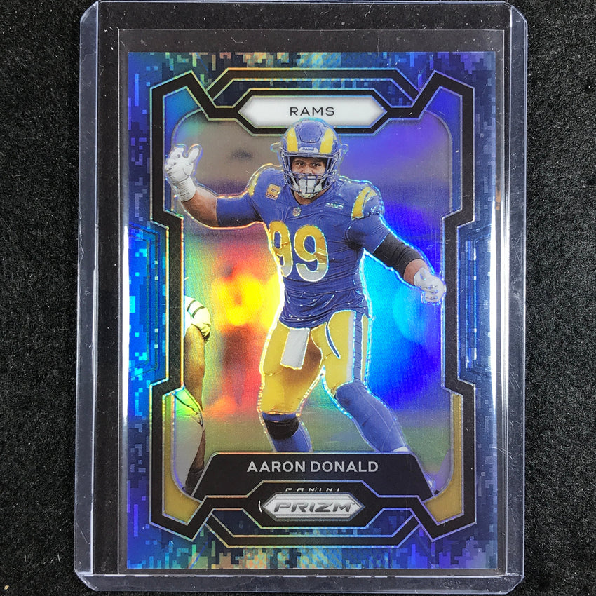 2023 Prizm Football Aaron Donald Navy Camo 7/25