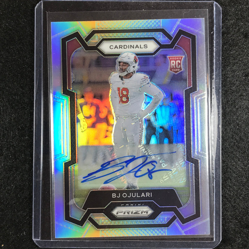 2023 Prizm Football Bj Ojulari Base Rookie Auto Silver Prizm #301