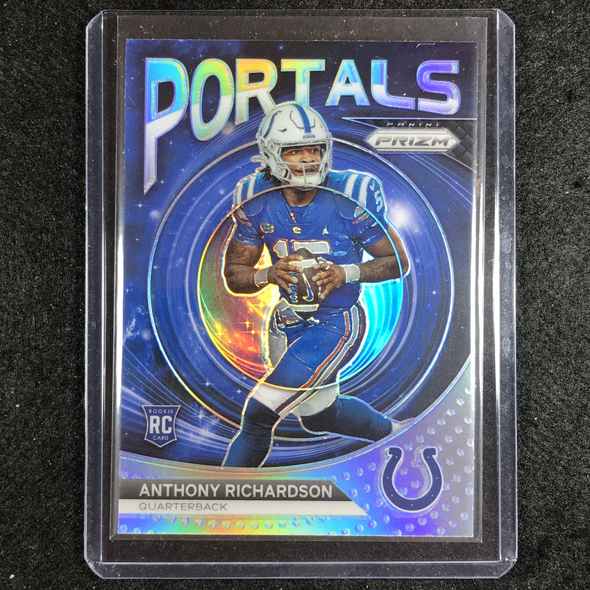 2023 Prizm Football Anthony Richardson Portals Rookie Silver Prizm No 5