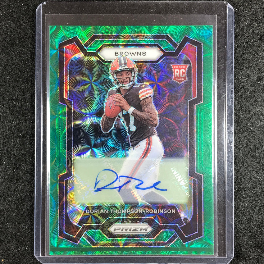 2023 Prizm Football Dorian Thompson-robinson Base Rookie Auto Green Scope 10/75