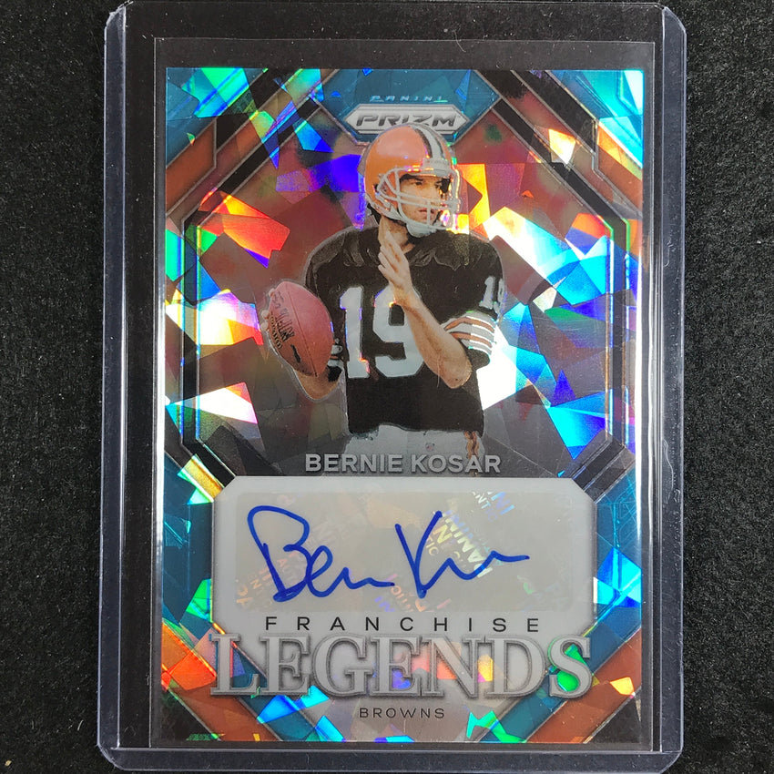 2023 Prizm Football Bernie Kosar Franchise Legends Auto Blue Ice 52/99