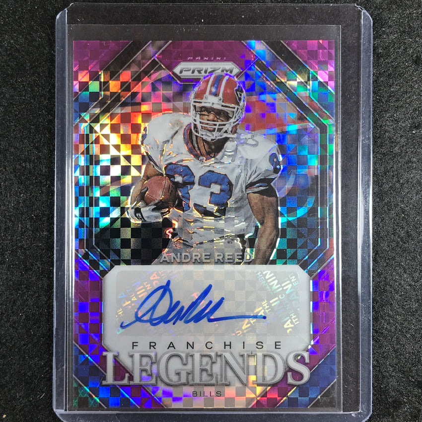 2023 Prizm Football Andre Reed Franchise Legends Auto Purple Power 48/49