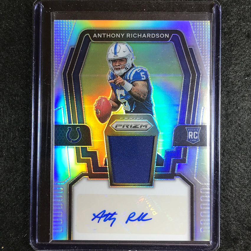2023 Prizm Football Anthony Richardson Rookie Patch Auto Silver Prizm 13/99