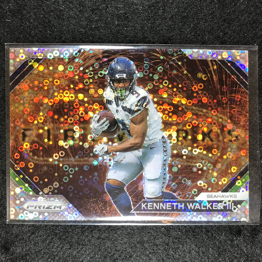 2023 Prizm Football KENNETH WALKER III Fireworks No Huddle #14