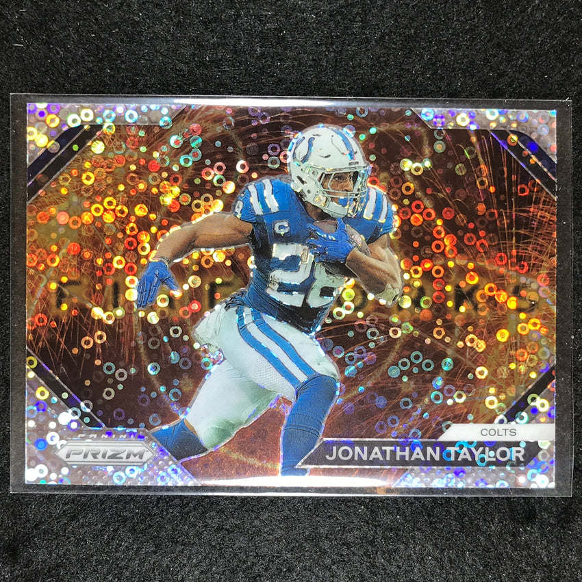 2023 Prizm Football JONATHAN TAYLOR Fireworks No Huddle #16
