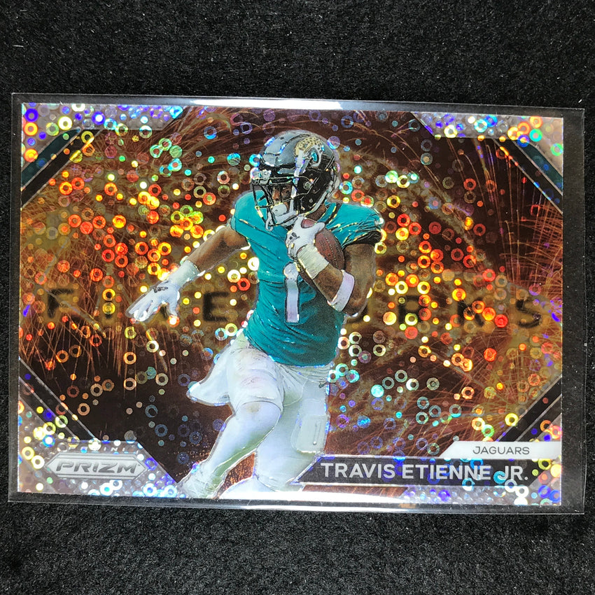 2023 Prizm Football TRAVIS ETIENNE JR. Fireworks No Huddle #18