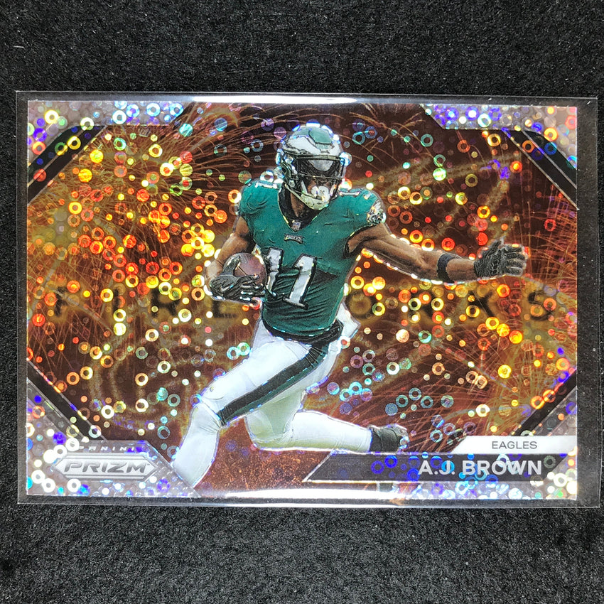 2023 Prizm Football A.J. BROWN Fireworks No Huddle #23