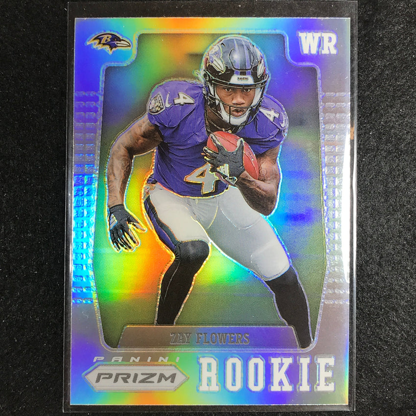 2023 Prizm Football ZAY FLOWERS Prizm Flashback Rookie Silver Prizm #10