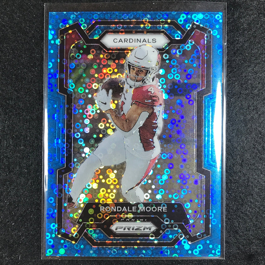 2023 Prizm Football RONDALE MOORE Base No Huddle Blue 15/95