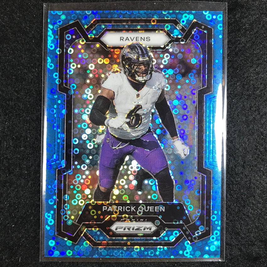 2023 Prizm Football PATRICK QUEEN Base No Huddle Blue 91/95