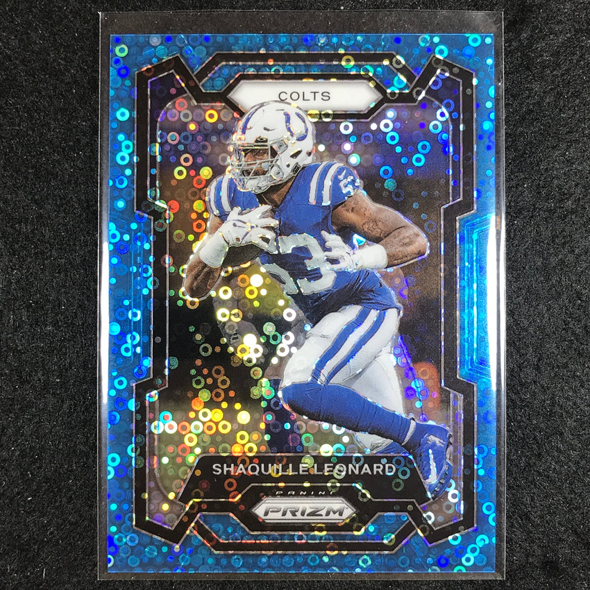 2023 Prizm Football SHAQUILLE LEONARD Base No Huddle Blue 75/95