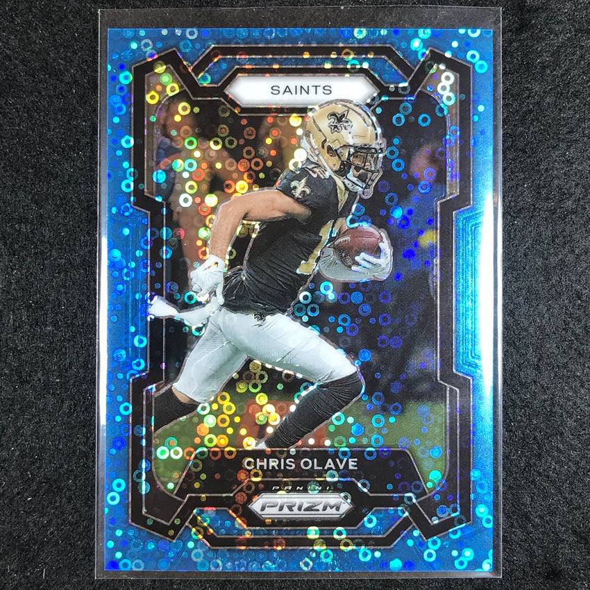 2023 Prizm Football CHRIS OLAVE Base No Huddle Blue 7/95