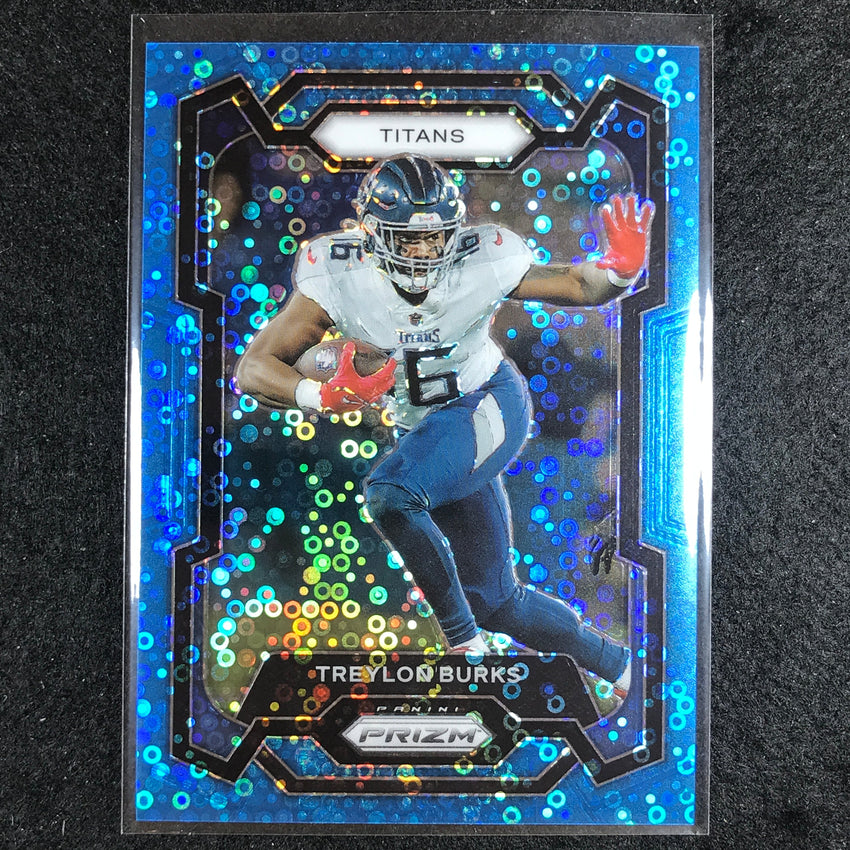 2023 Prizm Football TREYLON BURKS Base No Huddle Blue 44/95