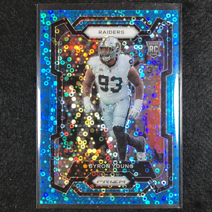 2023 Prizm Football BYRON YOUNG Rookie Base No Huddle Blue 42/95