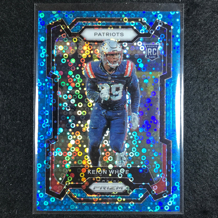 2023 Prizm Football Keion White Rookie Base No Huddle Blue 40/95