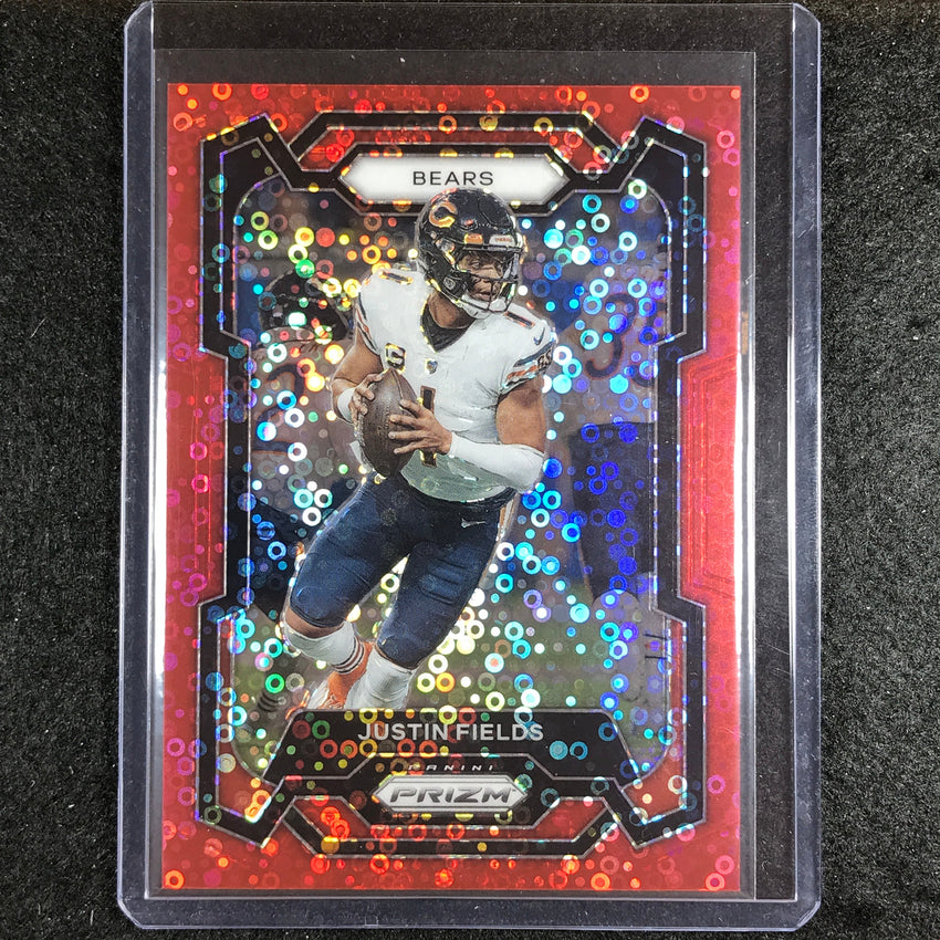 2023 Prizm Football Justin Fields Base No Huddle Red 30/70