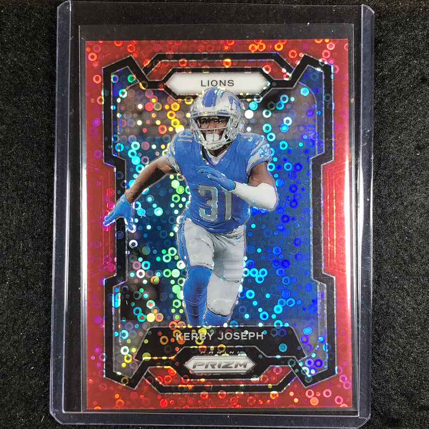 2023 Prizm Football KERBY JOSEPH Base No Huddle Red 25/70