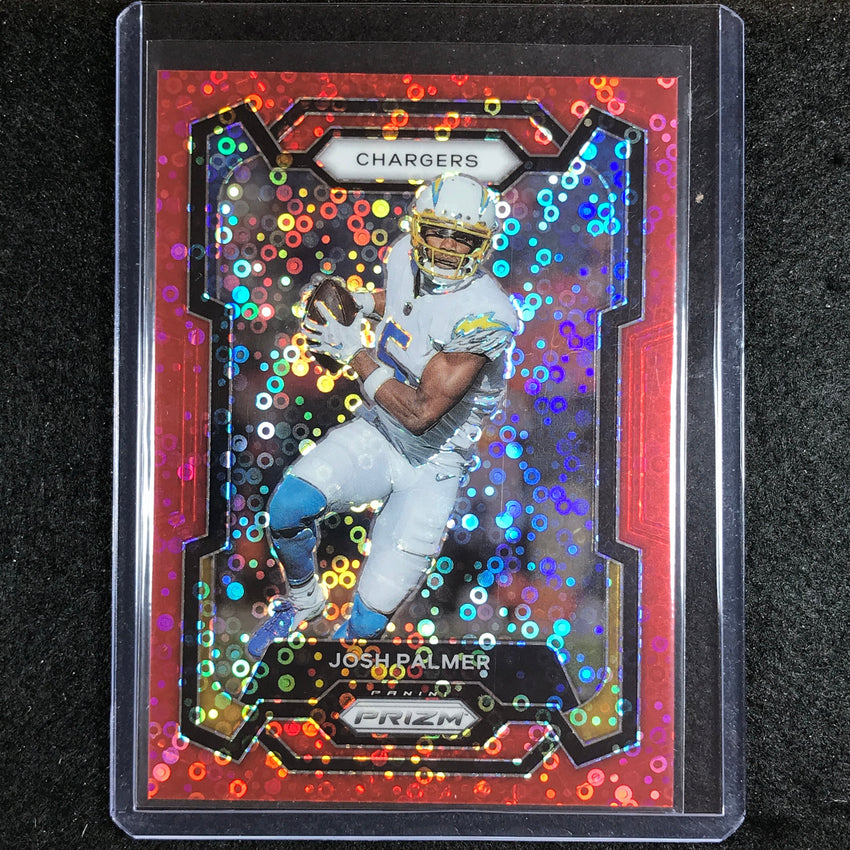 2023 Prizm Football JOSH PALMER Base No Huddle Red 43/70