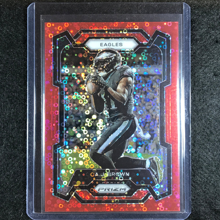 2023 Prizm Football A.J. BROWN Base No Huddle Red 67/70