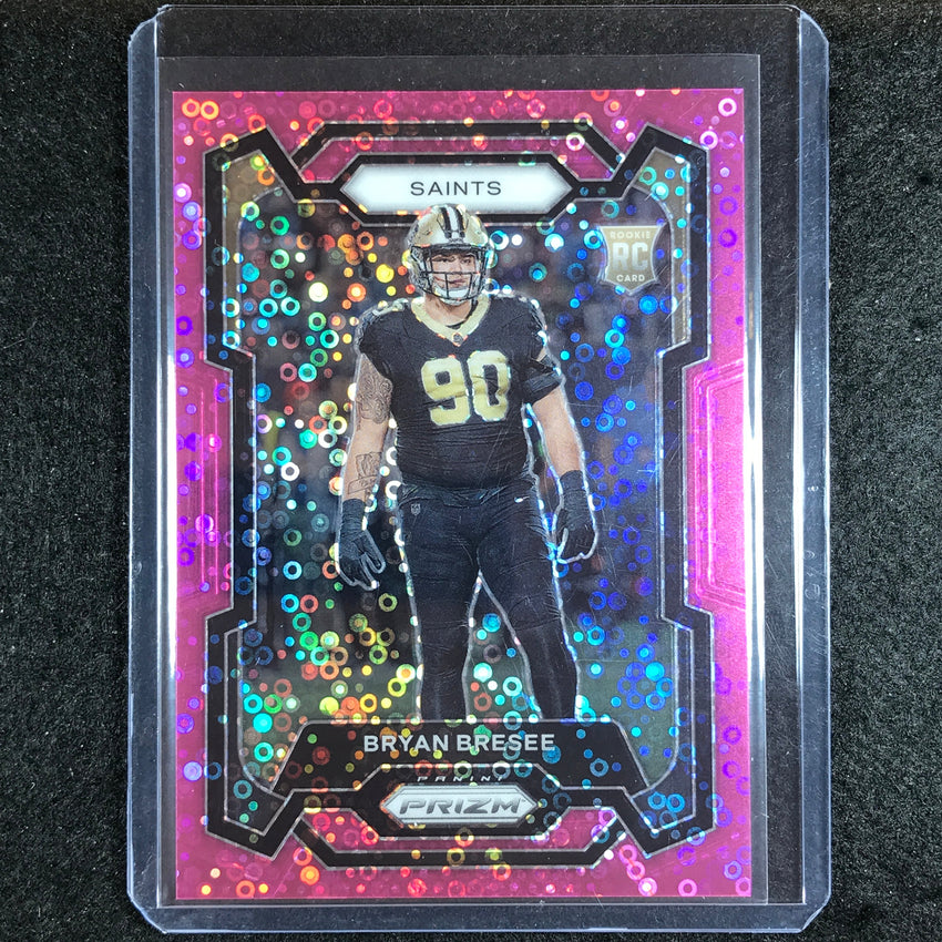 2023 Prizm Football BRYAN BRESEE Rookie Base No Huddle Pink 8/15