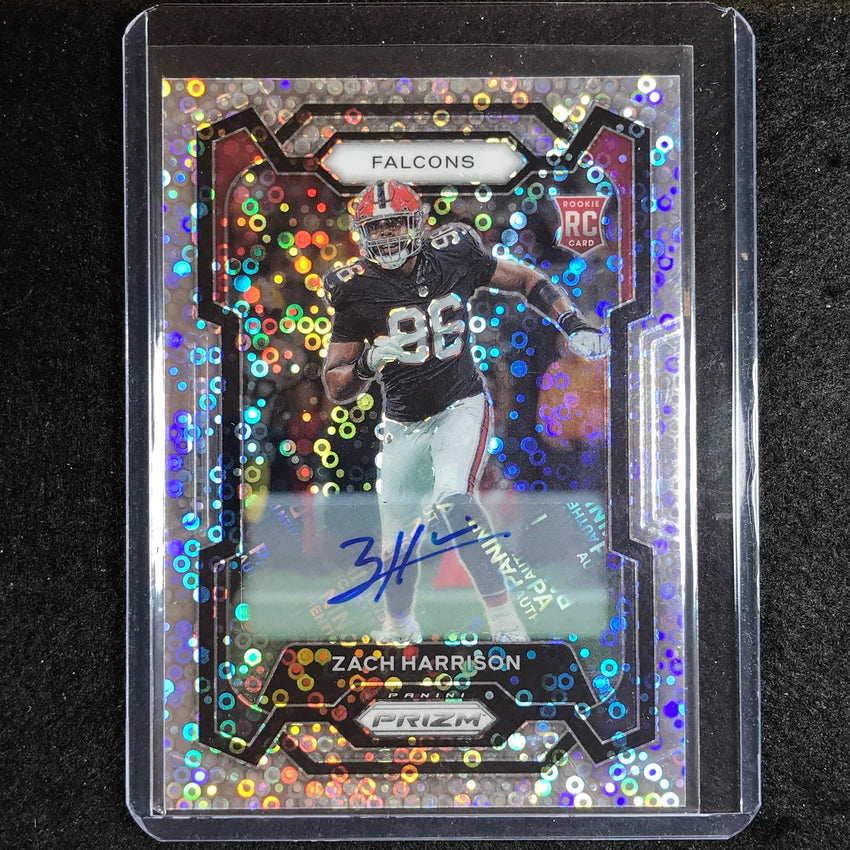 2023 Prizm Football ZACH HARRISON Base Rookie Auto No Huddle #306