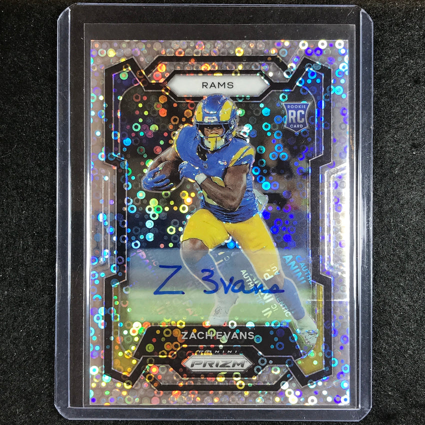 2023 Prizm Football ZACH EVANS Base Rookie Auto No Huddle #359