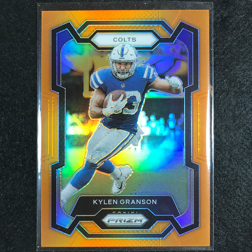 2023 Prizm Football Kylen Granson Base Orange 68/249