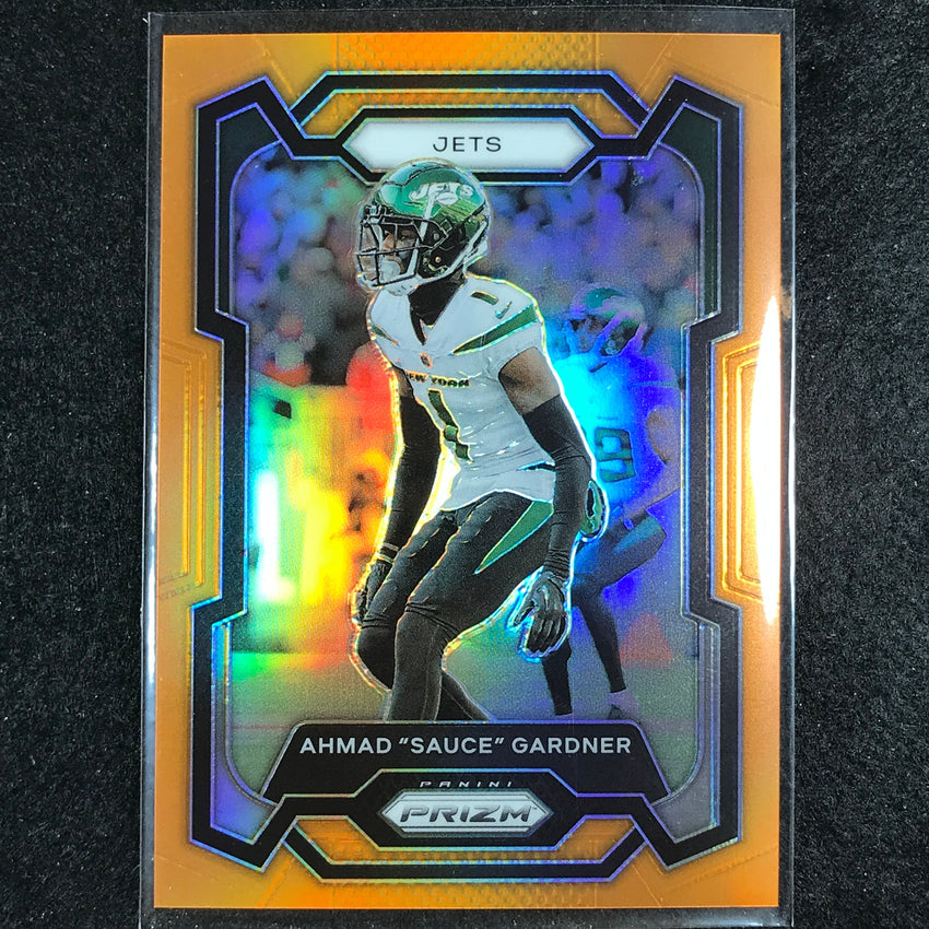2023 Prizm Football Ahmad Sauce Gardner Base Orange 52/249