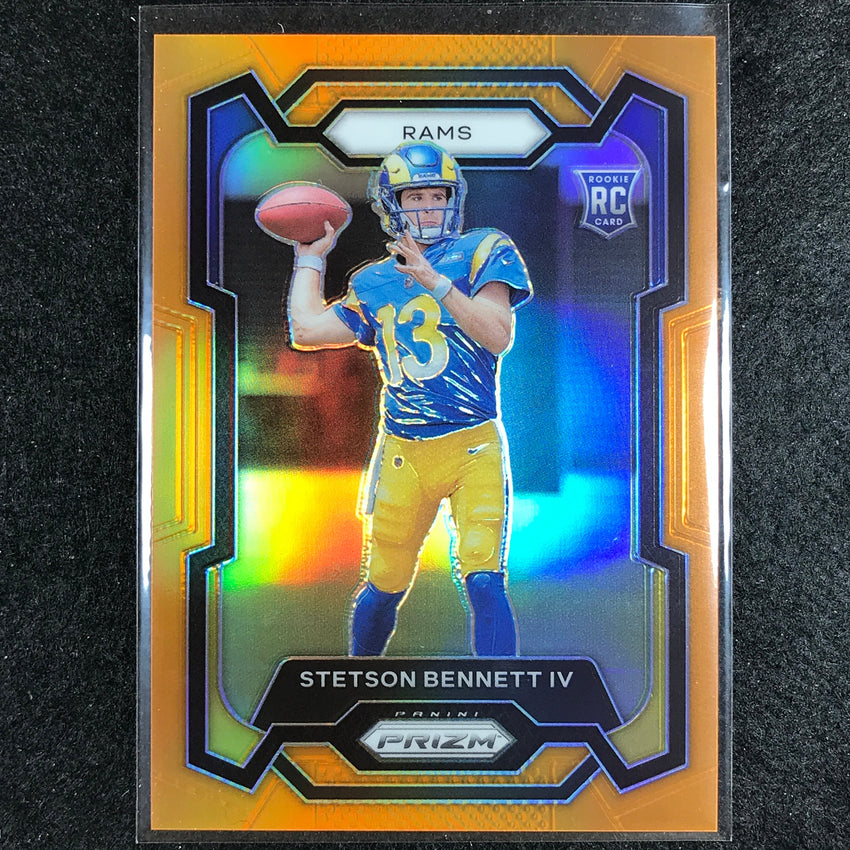 2023 Prizm Football Stetson Bennet Iv Rookie Base Orange 101/249