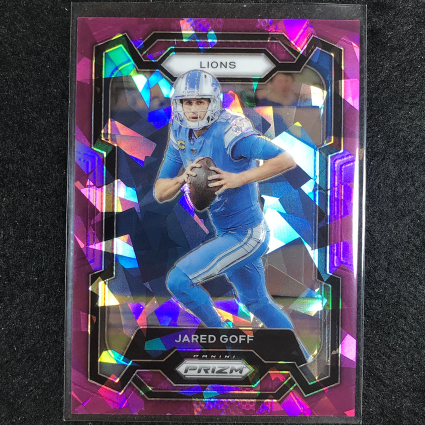 2023 Prizm Football Jared Goff Base Purple Ice 53/225