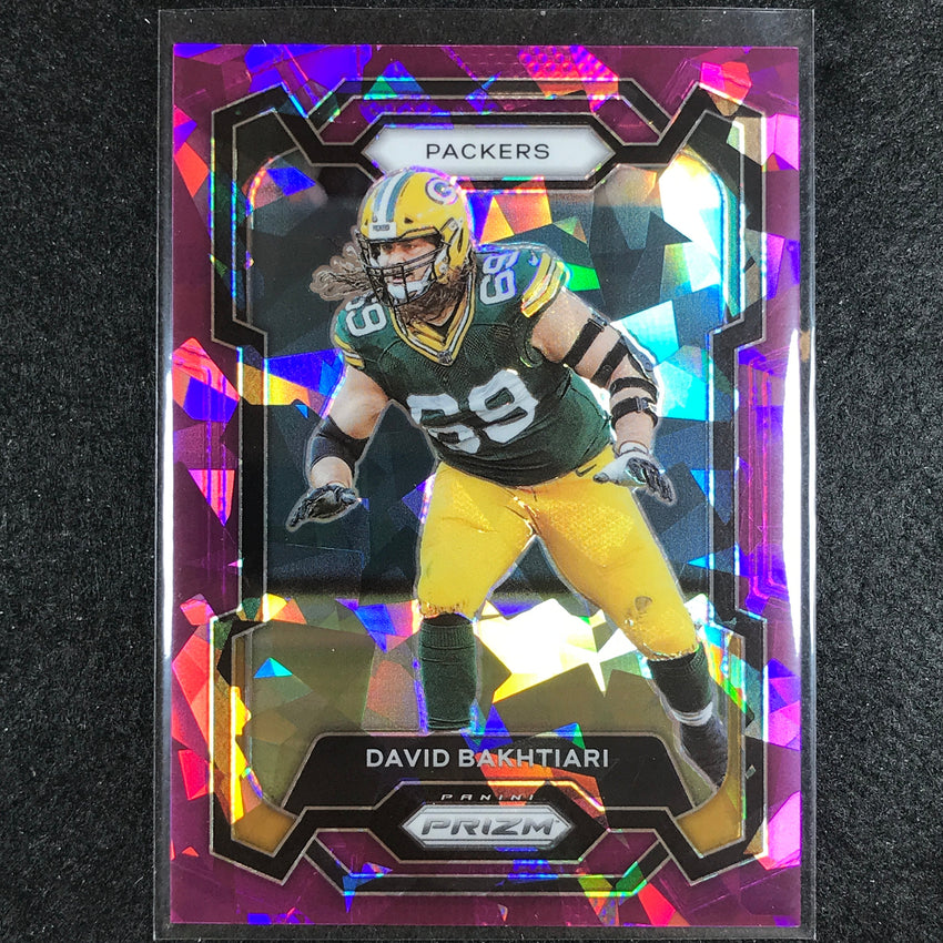 2023 Prizm Football David Bakhtiari Base Purple Ice 137/225