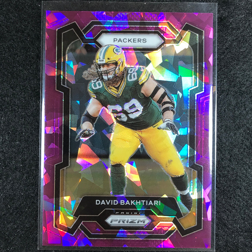 2023 Prizm Football David Bakhtiari Base Purple Ice 210/225