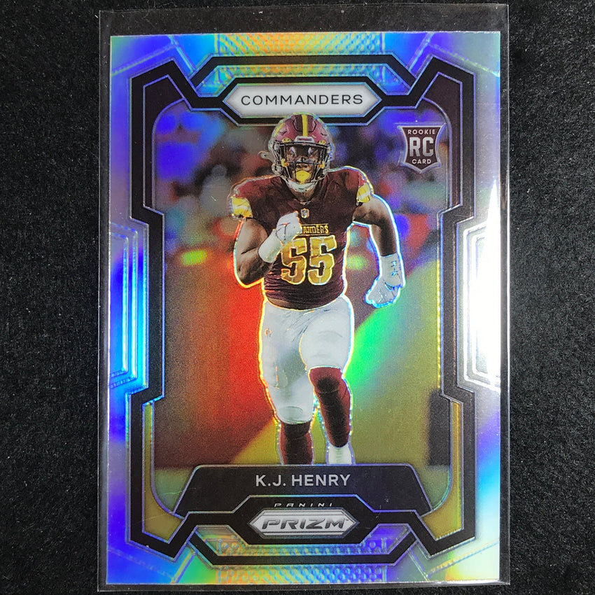 2023 Prizm Football K.J. HENRY Rookie Base Silver Prizm #400