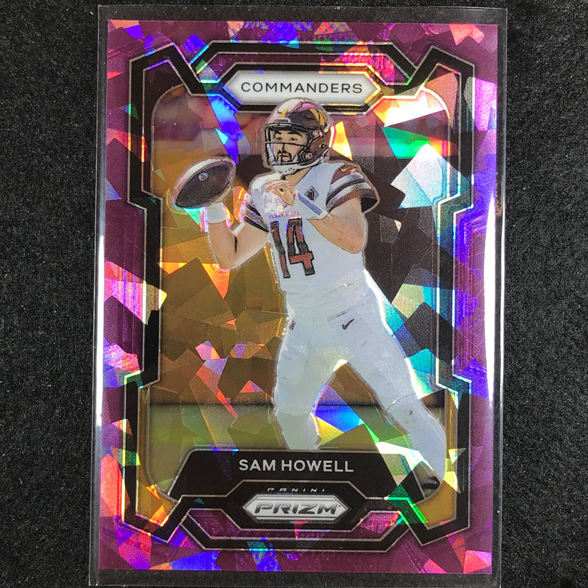 2023 Prizm Football Sam Howell Base Purple Ice 207/225