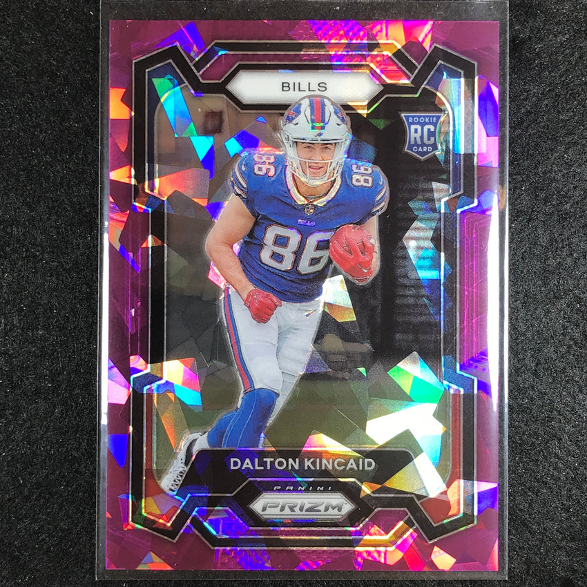 2023 Prizm Football Dalton Kincaid Rookie Base Purple Ice 103/225