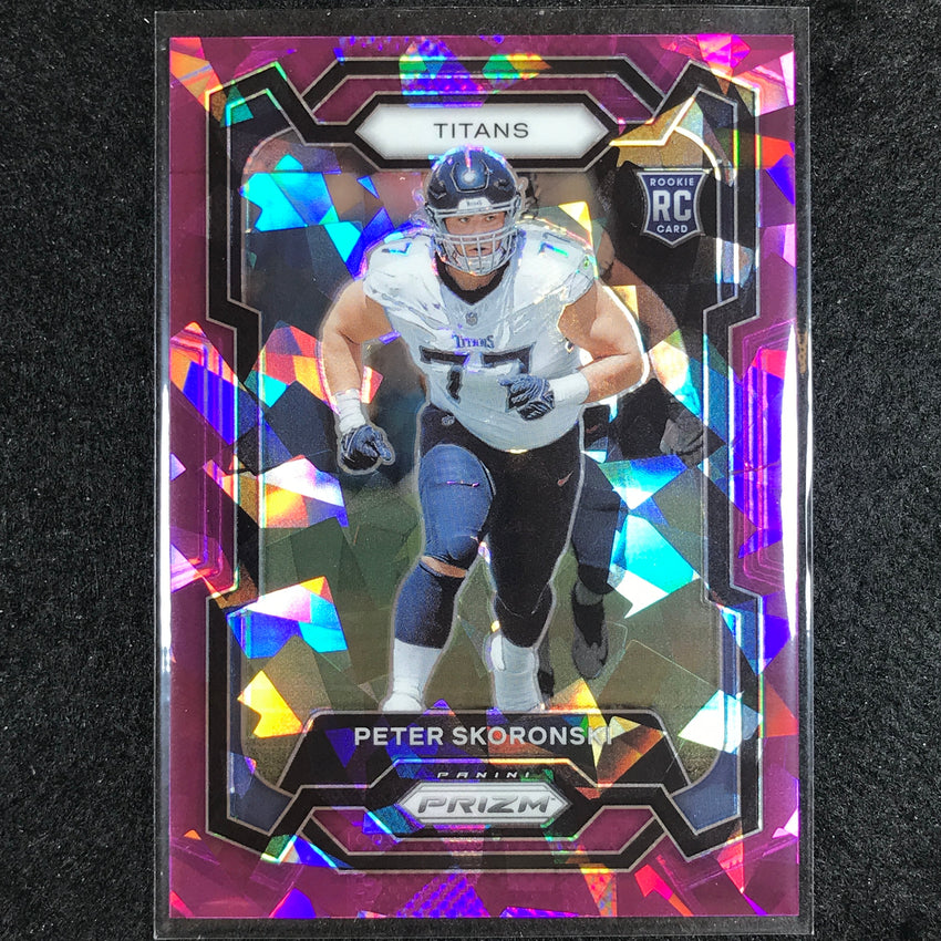 2023 Prizm Football Peter Skoronski Rookie Base Purple Ice 216/225