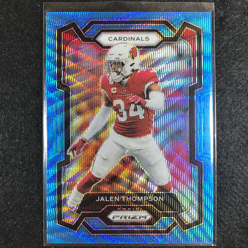 2023 Prizm Football Jalen Thompson Base Blue Wave 199/199