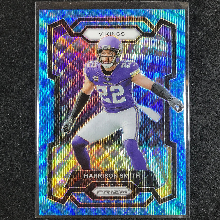 2023 Prizm Football Harrison Smith Base Blue Wave 120/199