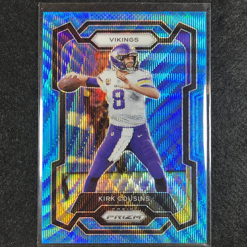 2023 Prizm Football KIRK COUSINS Base Blue Wave 8/199