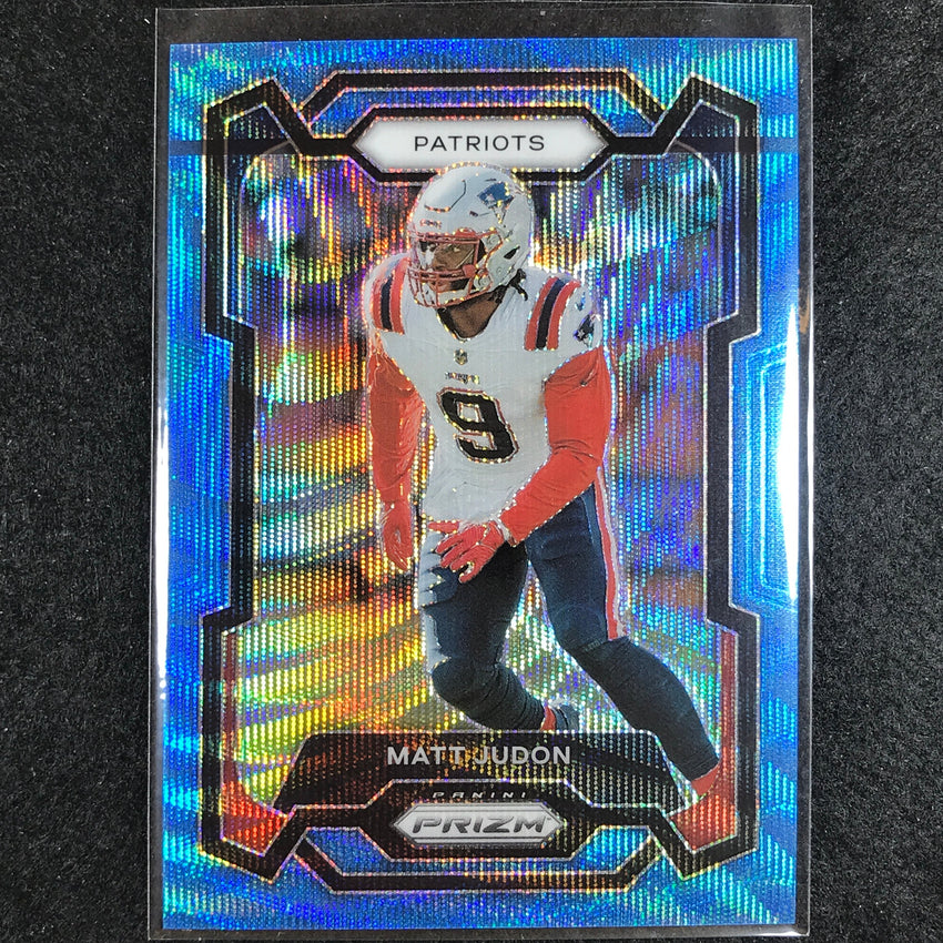 2023 Prizm Football Matt Judon Base Blue Wave 194/199