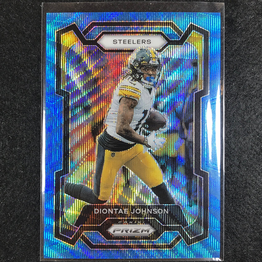 2023 Prizm Football Diontae Johnson Base Blue Wave 160/199