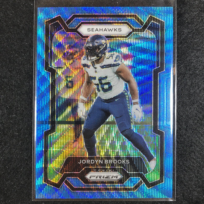 2023 Prizm Football Jordyn Brooks Base Blue Wave 75/199