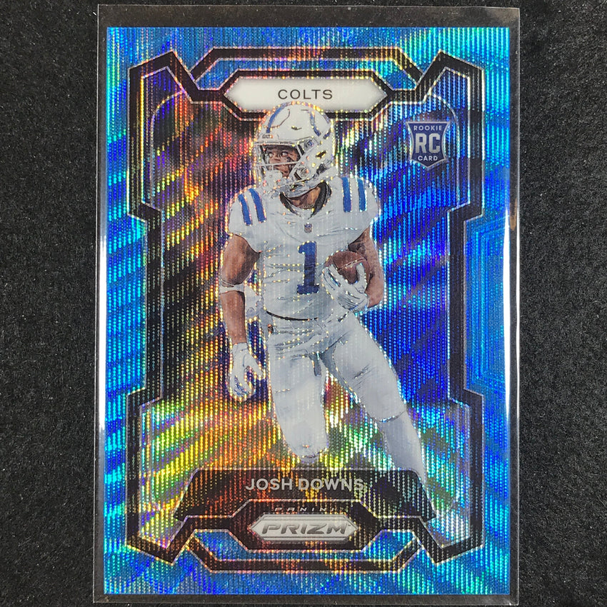 2023 Prizm Football JOSH DOWNS Rookie Base Blue Wave 136/199