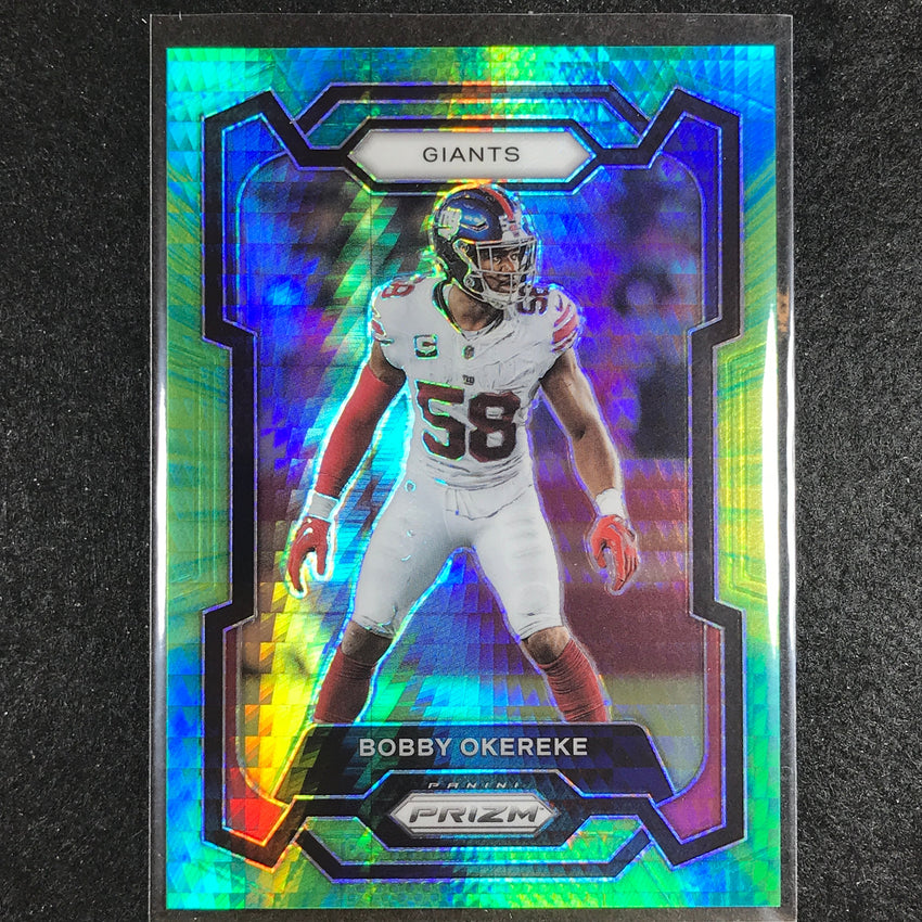 2023 Prizm Football Bobby Okereke Base Hyper 72/175