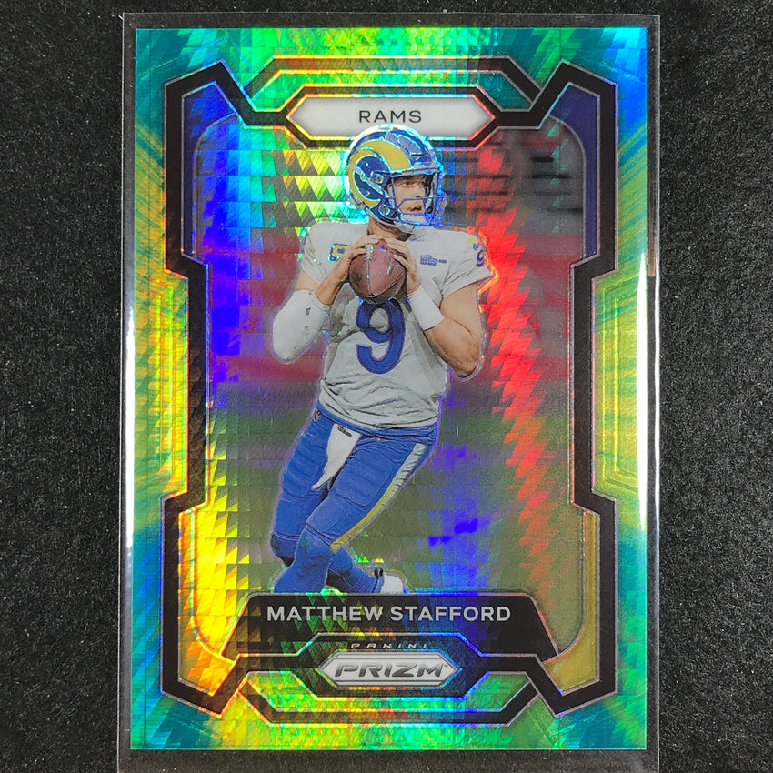 2023 Prizm Football Matthew Stafford Base Hyper 71/175