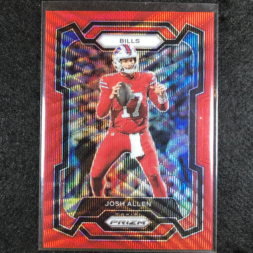 2023 Prizm Football Josh Allen Base Red Wave 8/149