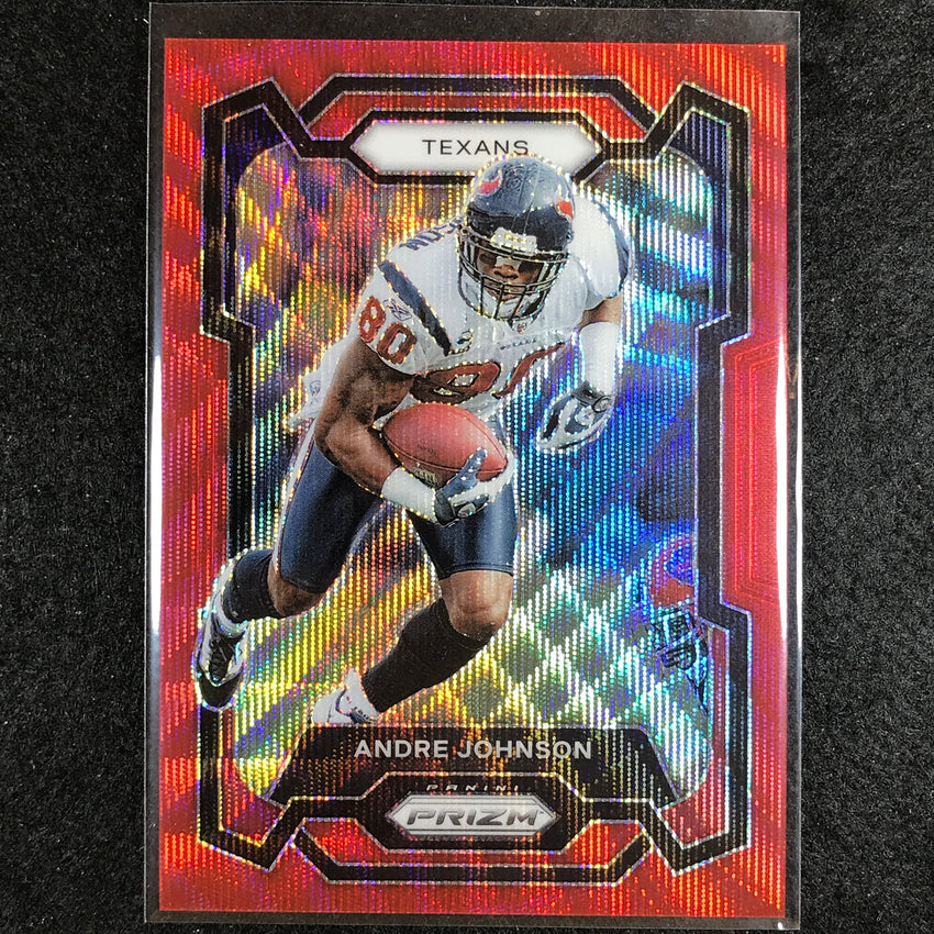 2023 Prizm Football Andre Johnson Base Red Wave 136/149