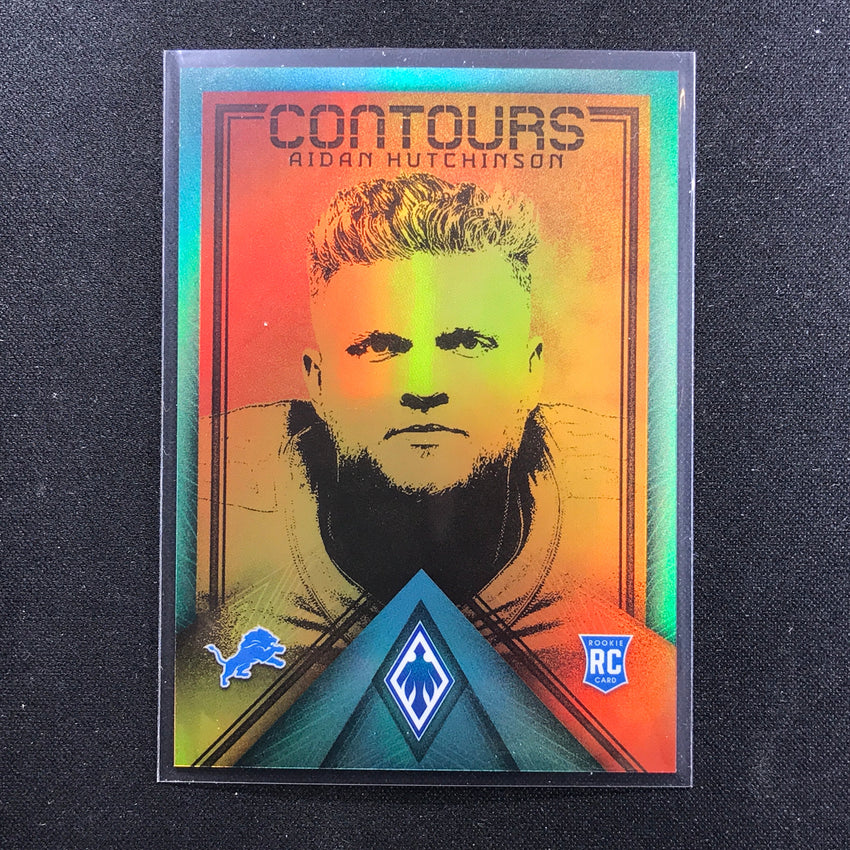 2022 Phoenix Aidan Hutchinson Rookie Contours Teal /150