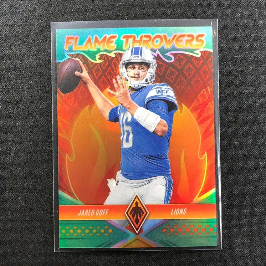2022 Phoenix Jared Goff Flame Throwers Teal /150